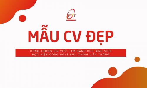 Một số mẫu CV dành cho sinh viên CNTT